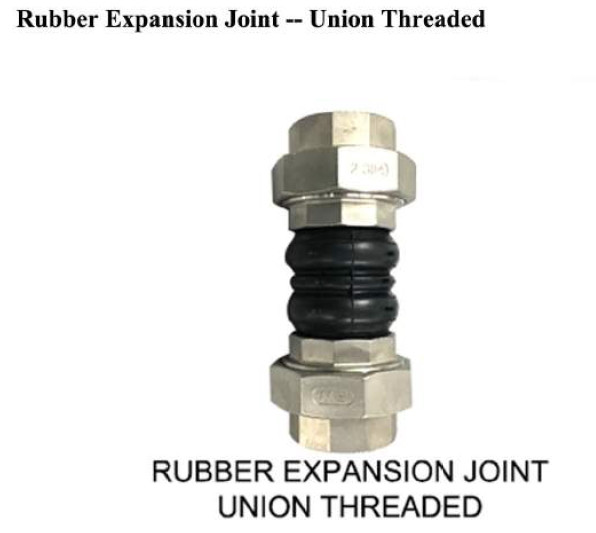 Гумовий патрубок Rubber-3 з нарізним з'єднанням/штуцером/муфтою, фото 1