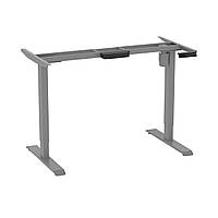 Електро-стіл Monotable Single для роботи стоячи без стільниці ( сірий )