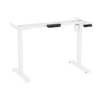 Електро-стіл Monotable Single для роботи стоячи без стільниці ( білий )