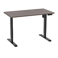 Електро-стіл Monotable Single для роботи стоячи ( стільниця дуб темний, основа чорна )