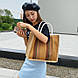 Жіноча сумка-шопер, бежева сумка 2022 CC-3784-16, фото 5
