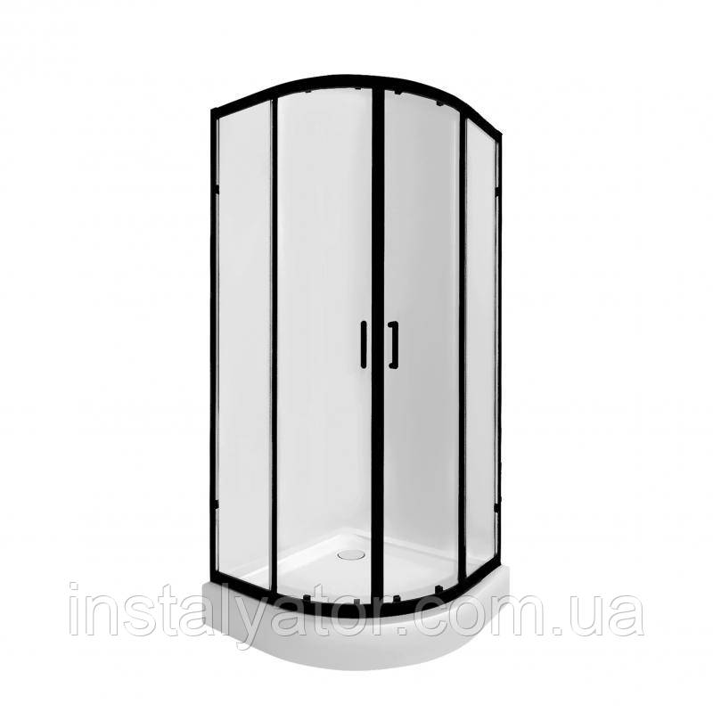 Набір Qtap душова кабіна Taurus BLA1099AC6 Clear 2020x900x900 мм + піддон Robin 309912C 90x90x12 см з сифоном