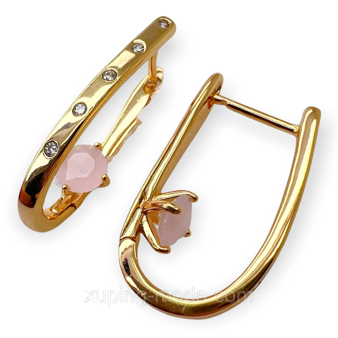 Сережки оптом ксюпинг. 18k