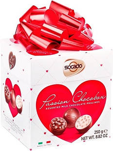Цукерки Шоколадні Сокадо Асорті Праліне Socado Passion Chocobox Assorted 250 г Італія