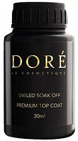 Топ каучуковий для гель лаку Dore Premium Top Coat 30 мл. без пензлика
