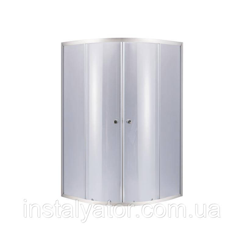 Душова кабіна Lidz Latwa SC80x80.SAT.HIGH.GR, скло тоноване 4 мм без піддона