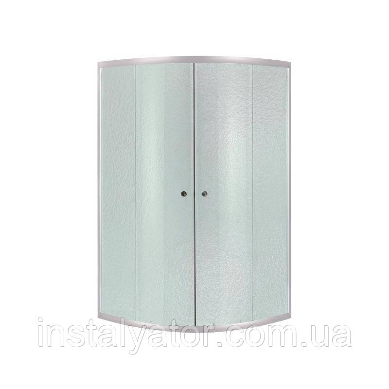 Душова кабіна Lidz Latwa SC80x80.SAT.MID.FR, скло Frost 4 мм без піддона
