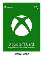 Карта оплаты Xbox Live Gift Card на 75 (EUR), EU/Europe - регион