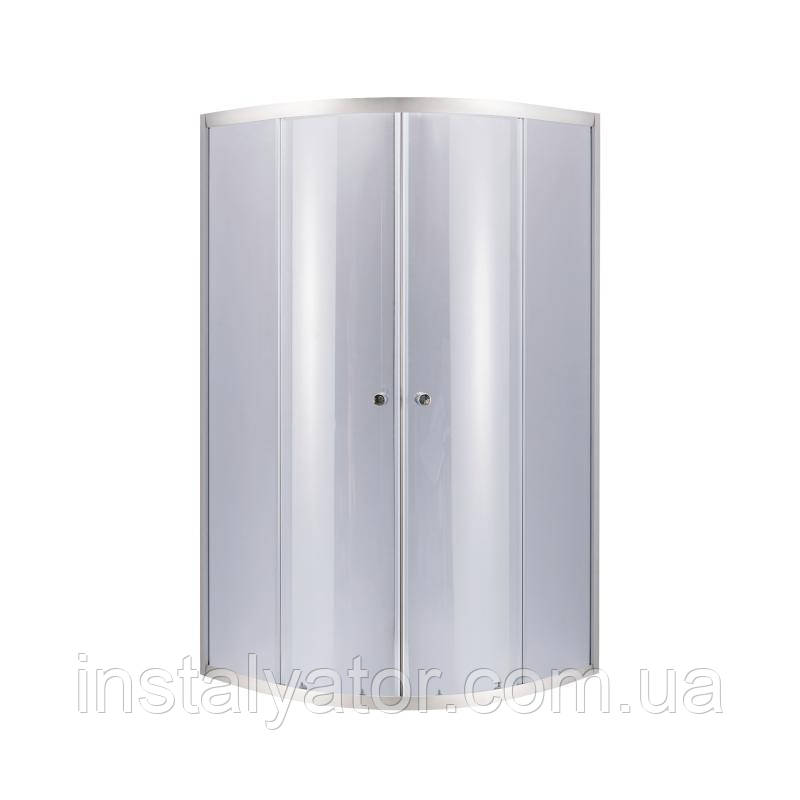 Душова кабіна Lidz Latwa SC80x80.SAT.LOW.GR, скло тоноване 4 мм без піддона