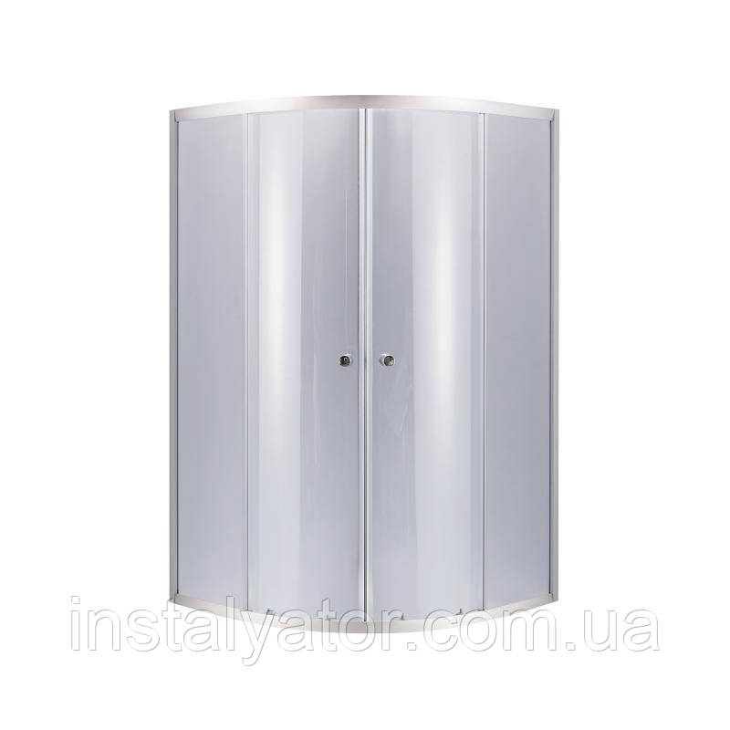 Душова кабіна Lidz Latwa SC90x90.SAT.HIGH.GR, скло тоноване 4 мм без піддона