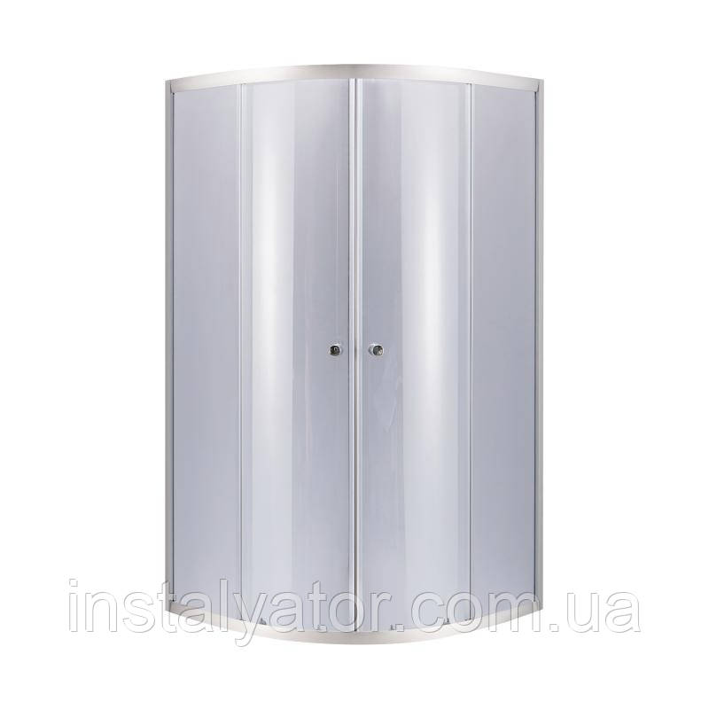 Душова кабіна Lidz Latwa SC90x90.SAT.LOW.GR, скло тоноване 4 мм без піддона