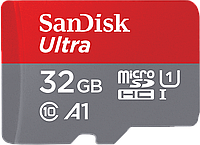 Карта памяти SanDisk Ultra A1 microSDXC 32GB C10 UHS-I (SDSQUNC-032G-ZN3MN)