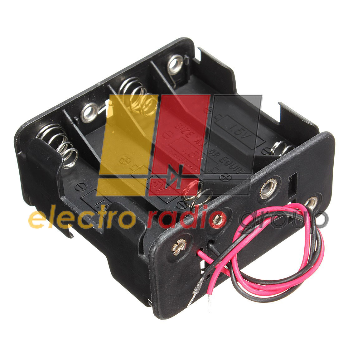 Гніздо для 8-х пальчикових батереек закрите, 30х58х58 з проводом 15см