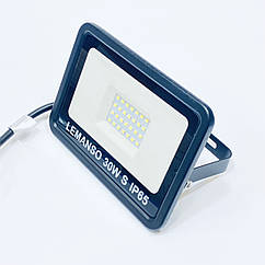 Прожектор 30 Вт 2000Lm 6500K IP65 з мікрохвильовим прихованим датчиком руху, LMPS16-30