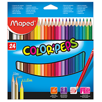 Карандаши цветные Maped Color Peps Classic 24 цв. (MP.183224) - Вища Якість та Гарантія!