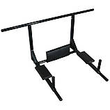 Турник спортивний 3 в 1 №1 з прямою поперечиною до 150 кг настінний + бруси + прес W_2024, фото 3