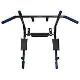 Турник спортивний 3 в 1 №3 з гнутою поперечиною до 150 кг настінний + бруси + прес W_2025, фото 2