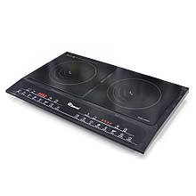Плита індукційна Domotec MS-5863 2кф., 4000Вт. (Чорний)