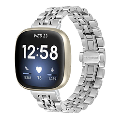 Металевий ремінець Primolux Steel Link для годинника Fitbit Versa 4 / Fitbit Sense 2 - Silver