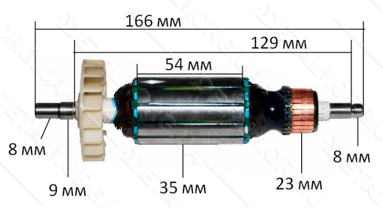 Якір на болгарку Зеніт ЗУШ-125/1250 рс