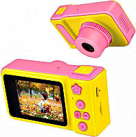 Дитячий цифровий фотоапарат фотокамера Smart Kids Camera V7 Yellow