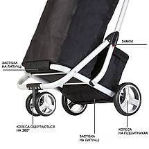 Господарська сумка-візок ShoppingCruiser 3 Wheels, 48+14 л (Black), фото 5