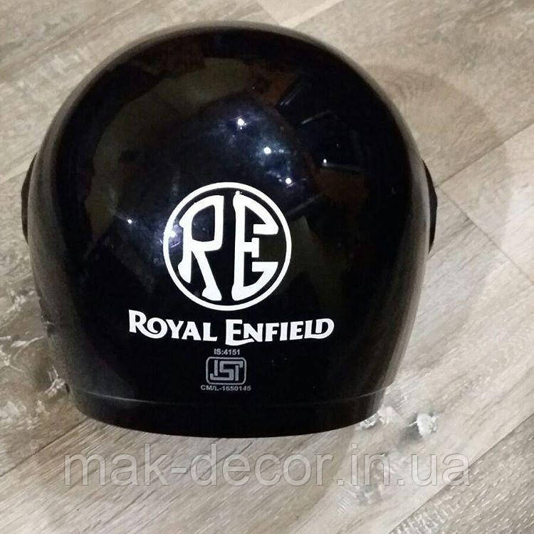 Вінілові наклейки на шолом " Royal Enfield 2 " 2 шт