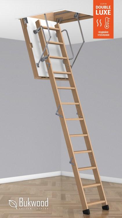 Чердачная лестница Bukwood Double Luxe Mini - фото 9 - id-p1583065626