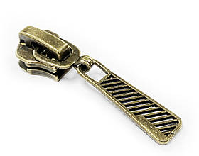 Бігунок для металевої блискавки No8 22687 колір Антик