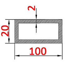 Алюмінієва труба прямокутна