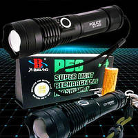 Потужний ручний ліхтар Police X71-HP90, 26650 battery, ЗУ microUSB