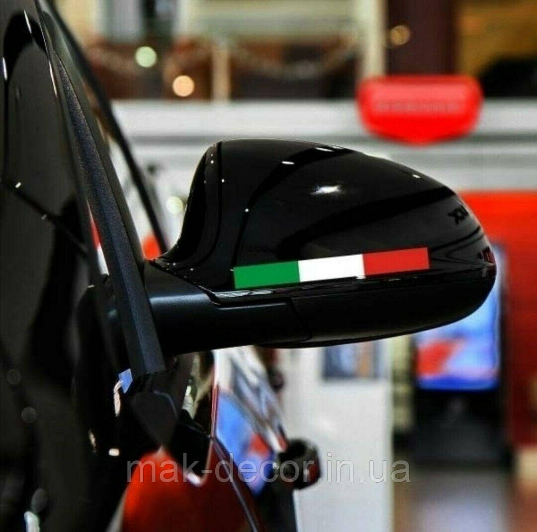 Вінілові наклейки на авто " Italy " 2х15 см 2 шт