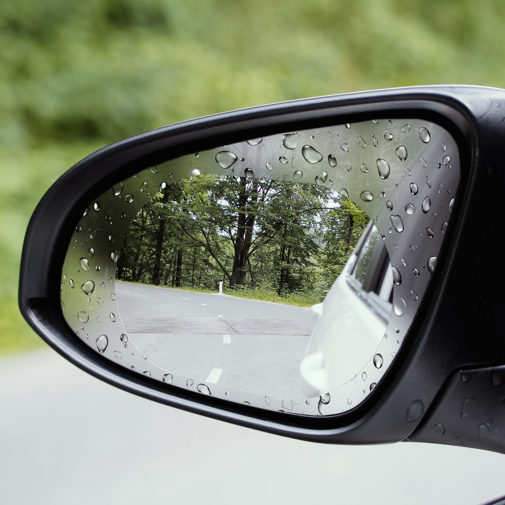 Защитная пленка Антидождь на боковые зеркала автомобиля (100х150) (1шт) - фото 1 - id-p1484706387