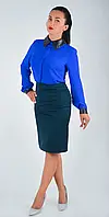Женская приталенная юбка-карандаш 48, Зелёный