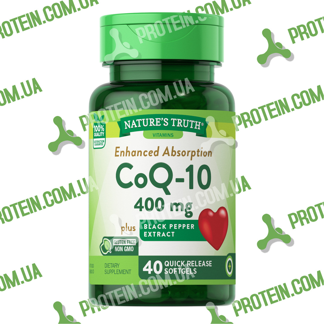 Коензим Чорний Перець Nature's Truth CoQ-10 400 мг, 40 капс