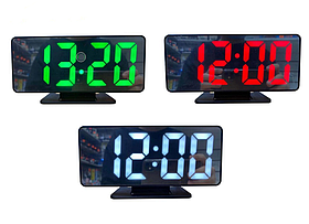 Годинник настільний від мережі та батарейок VST 888  ⁇  Електронний годинник із будильником