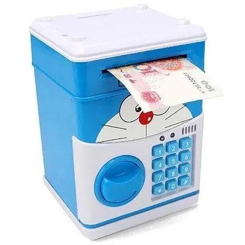 Електронна скарбничка-сейф дитяча з кодовим замком CAT Blue детская копилка, фото 1
