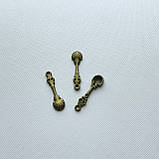 Мініатюра набір ложок 3.2 см Бронза 3 шт, фото 2