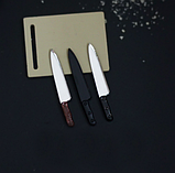 Мініатюра ніж 3.6 см Чорний, фото 2