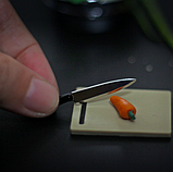 Мініатюра ніж 3.6 см Чорний, фото 3