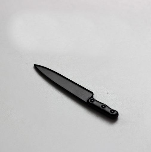 Мініатюра ніж 3.6 см Чорний, фото 1