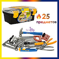 Дитячий ігровий набір інструментів будівельника для хлопчика, майстерня з інструментами у валізі 29128