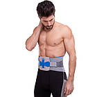 Пояс корсет для підтримки хребта з металевими вставками Sibote 5034 розмір L Grey-Blue, фото 9