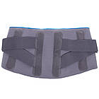 Пояс корсет для підтримки хребта з металевими вставками Sibote 5034 розмір L Grey-Blue, фото 7