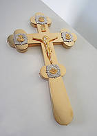 Церковний хрест ручний №1 (позолота)
