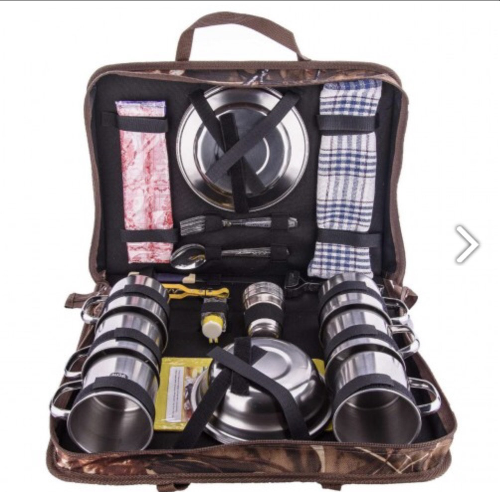 Набір туристичного посуду на шість персон, фото 1