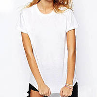 Белая футболка женская. летняя базовая футболка. Размер 42-44