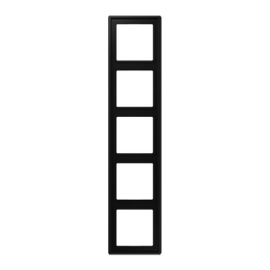 Рамка JUNG матовий чорний графіт 5-постова LS985SWM