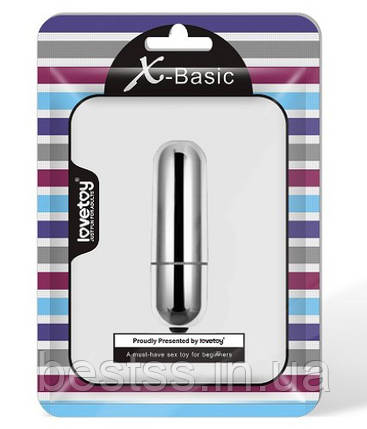 Вібропуля з десятьма режимами вібрації X-Basic Bullet Mini 10 Speeds Silver, фото 3