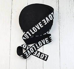 Гумка трикотажна LOVE 40 мм.